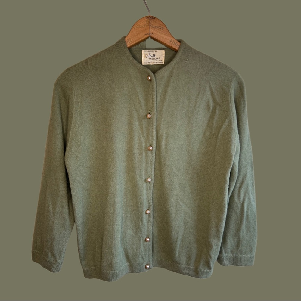 Vintage 60’s Talbott Taralan Pearl Button Cardigan